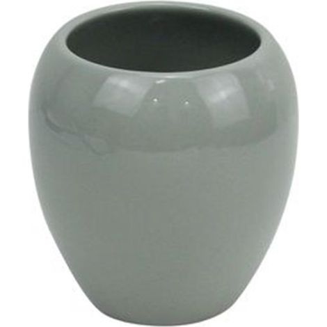 Trade Shop - Cepillo De Dientes Vaso De Cerámica Gris Moderno Accesorio De Baño 79253 - (1/2)