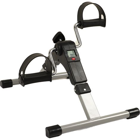 Mini vélo d’appartement sous bureau avec écran LCD, pédalier d’exercice pour bureau à domicile (1/5)