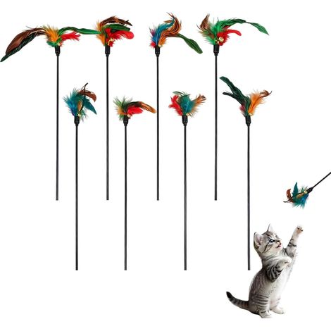 Lot de 8 leurres félins 40 cm avec grelot (1/5)