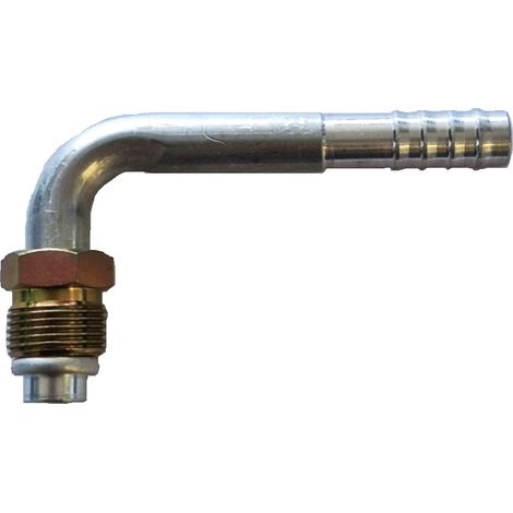 Conector macho con junta tórica, ángulo de 90°, DN10, rosca 3/4-16