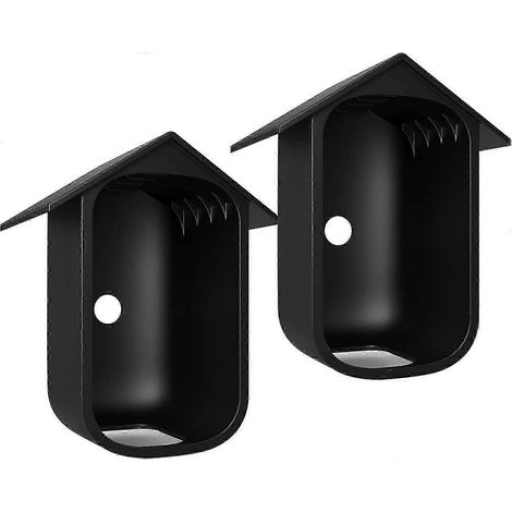 Étui de protection en silicone pour eufyCam 2C/2C Pro, résistant aux intempéries et aux UV, étui durable en silicone pour la surveillance extérieure Eufy Cam 2C, lot de 2 (Bla (1/5)