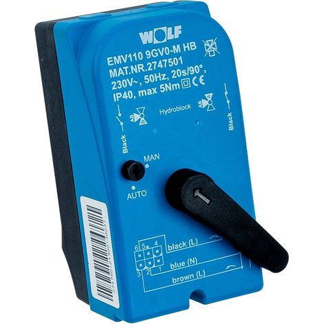 WOLF Motor Steck Auf/Zu EMV110 HB (230VAC), 274750199