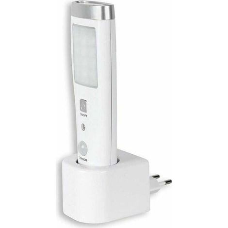 Notfall-Sensortaschenlampe mit Bewegungsmelder, 60° Erfassungswinkel, 15 LEDs, wiederaufladbarer Akku. (1/4)