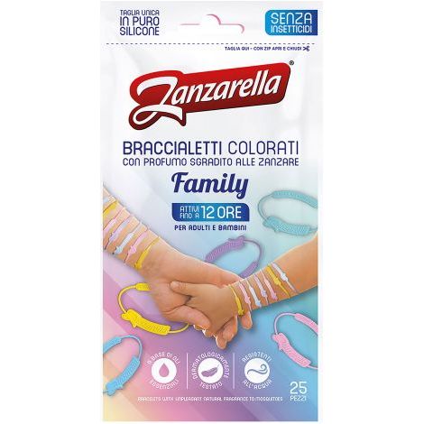 BRACCIALETTO ANTI ZANZARA 'FAMILY' cf. 25 pezzi
