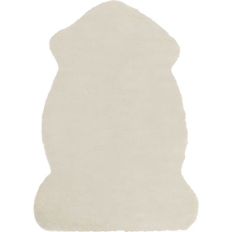 Kunstfellteppich UNDARA Beige 60 x 90 cm