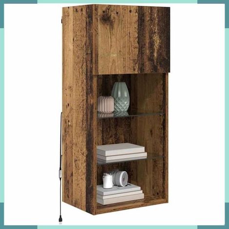 882954 Meuble TV mural Bois ancien 40,5 x 30 x 90 cm Bois d'ingénierie (1/5)