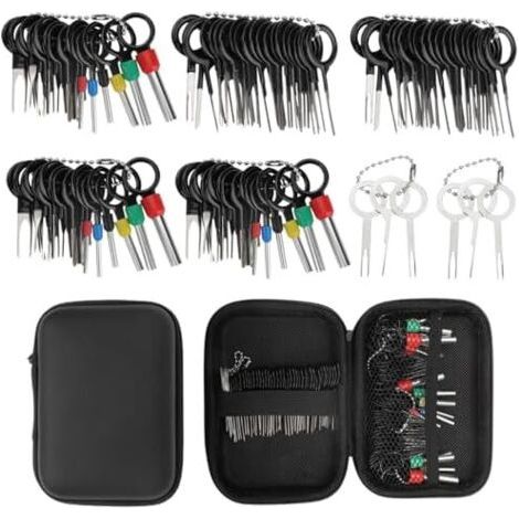 Lot de 100 outils déverrouillage voiture pour la plupart des connecteurs câbles, pinces serrage, démontage faisceau terminaux - (1/5)