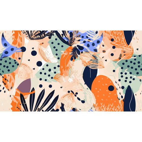 Papier peint panoramique - Fleurs - 260 cm x 149 cm (1/2)