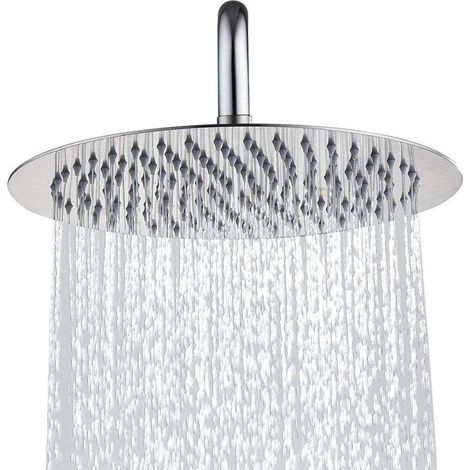 Douche à pression, pommeau de douche de bain, effet pluie, parfum floral, Yuba, jet large, 25 cm (10 pouces), usage domestique.