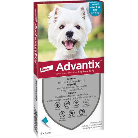 ADVANTIX SPOT ON 6 PIPETTE CANI  4-10 KG