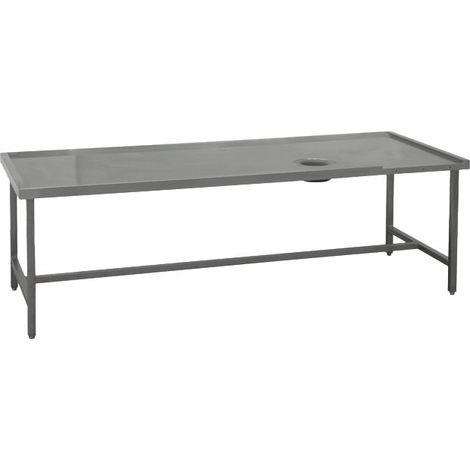 Table de triage gauche avec trou, pour machines avec sortie à droite, l 1800 mm 1800x1000x870 mm - VIRTUS