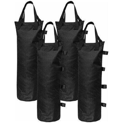 4Pcs Sacs De Poids De Sable Poids De Jambe Pour Tente Pop Up Pare-Soleil Pare-Soleil Sac De Pieds Leste, Noir (1/4)
