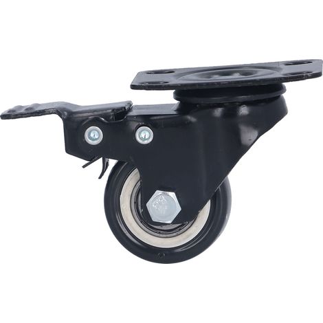 Roulettes de 3,8 cm (1,5 pouce) en 4 parties, tête pivotante à 360°, amortissement en caoutchouc, double roulement à billes, roue de chaise (1/5)