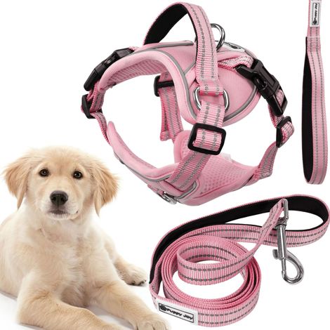 GUINZAGLIO E PETTORINA PER CANE TUTUMI PJ-060 L PINK