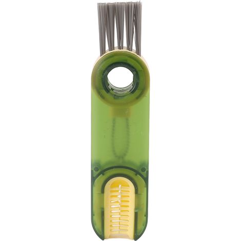 Lot 3 en 1 Brosse de Nettoyage pour Biberon, Couvercle et Goulot, Brosse Multifonctionnelle pour Tétine, Vert (1/5)