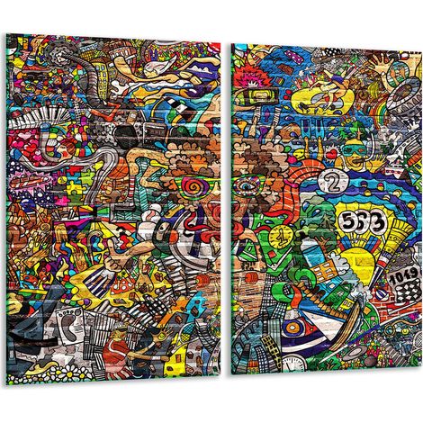 Tagliere in vetro 2x 30x52 mosaico (1/5)