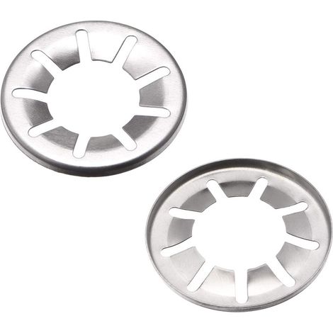 M20 x 40mm Rondelle de Verrouillage Interne Dent Étoile Inox Acier Pousser Verrou V Clips Attache 50pcs (1/3)