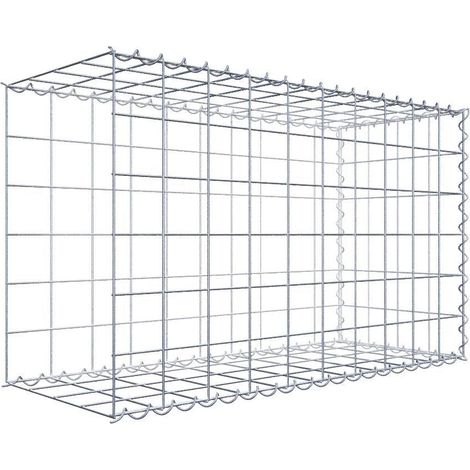 Gabiondeco - Gabion - Element de prolongation en longueur 100 cm x 60 cm x 40 cm (L x H x P). maille 10 x 10 cm. Spirale. Avert.: il manque une grille - Made in Germany (1/5)