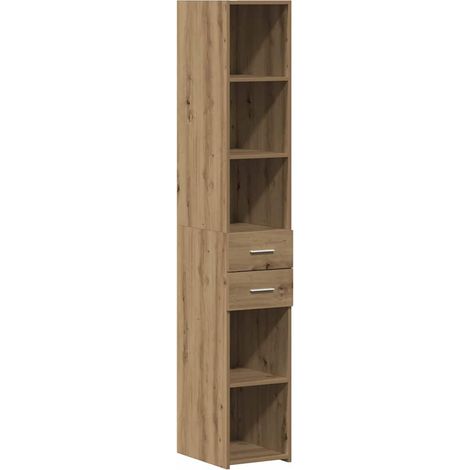 Maison Exclusive - Bücherregal mit Schubladen Artisan-Eiche 30 x