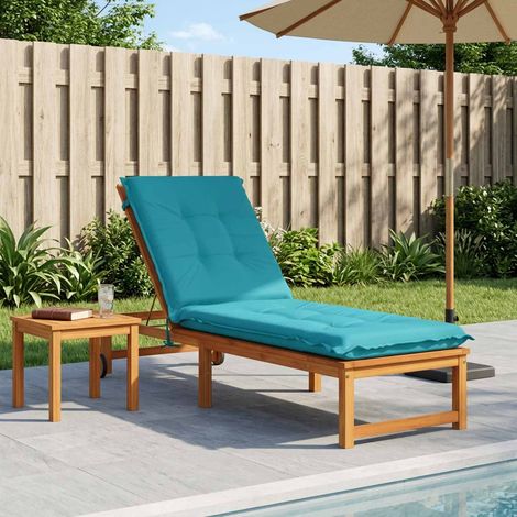 vidaXL Coussin de transat GEMERT 100 % polyester Turquoise (1/5)