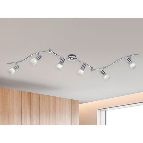Schicker 36W LED Spot Strahler Chalet Nickel matt Metall Licht TRIO 871010607 (1/5)