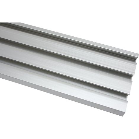 Gardinia Schiene für Flächenvorhang Atlanta silber, 210 cm, 3-läufig Flächenvorhänge