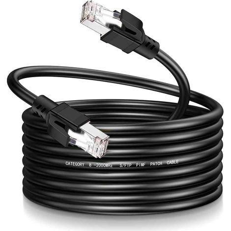 1 Câble Ethernet Cat 6, 75 ft, Connecteurs RJ45, 10Gbps, 550MHz, Pour Ordinateur, Console (1/5)