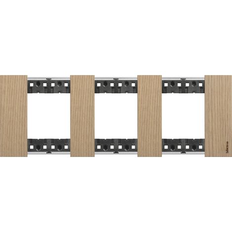 Plaque de finition Living Now Collection Les Noirs 3x2 modules finition Noyer (BTKA4802M3LG)