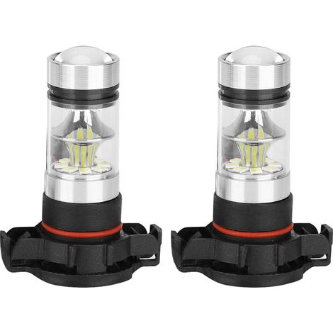 Psx24W Ampoule Rouge, Psx 24W, Phares Antibrouillard Et Phares Antibrouillard, 2Pcs 12‑24V 100W 6000K Blanc Voiture Lumineux Led Antibrouillard Ampoules Pour (1/5)
