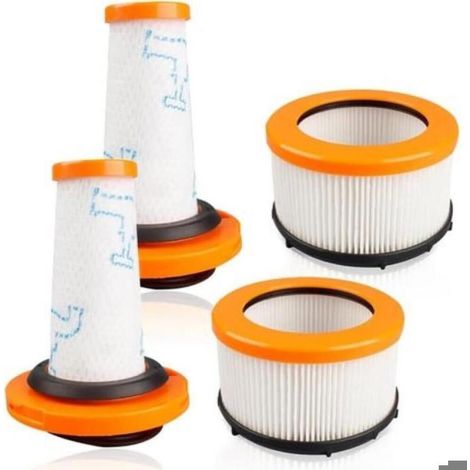 Lot de Filtres pour Rowenta X-FORCE FLEX 9.60 : 2 Filtres Mousse + 2 Filtres Moteur - Pièces de Rechange Originales Spécifiques (1/5)