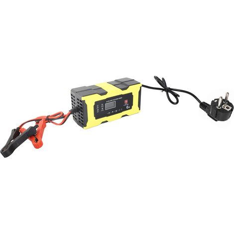 Ortviai Chargeur de Batterie Automobile 12 V / 6 A avec Écran LCD et Fonction de Réparation par Impulsions (1/5)
