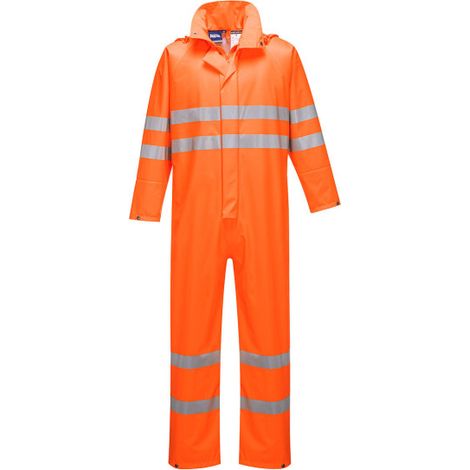 Buzo de trabajo impermeable y transpirable flúor Sealtex Ultra S495 S Naranja