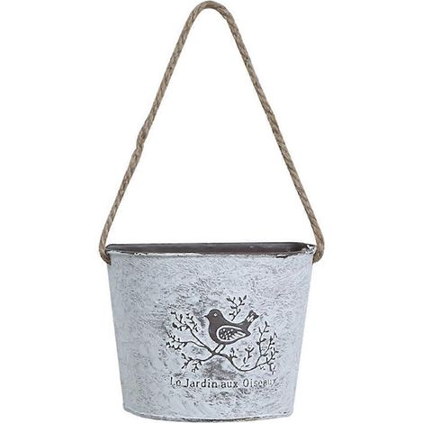 Wandhängender Pflanztopf, Garten-Sukkulentenbehälter, Blumenhalter aus Eisen
