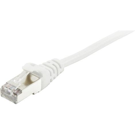 Equip 605513 RJ45 Câble réseau, câble patch CAT 6 S/FTP 0.25 m blanc contacts dorés 1 pc(s) X916052