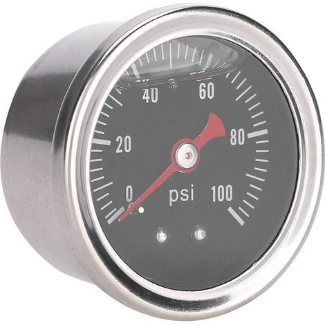 Régulateur universel de pression de carburant pour voiture, 0-100 PSI/bar, jauge de remplissage de liquide, compteur de carburant/huile (1/5)