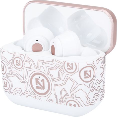 Écouteurs sans fil Bluetooth 5.0 TS100 résistants à la transpiration, stéréo Hi-Fi, pour le sport, avec microphone (blanc) (1/5)