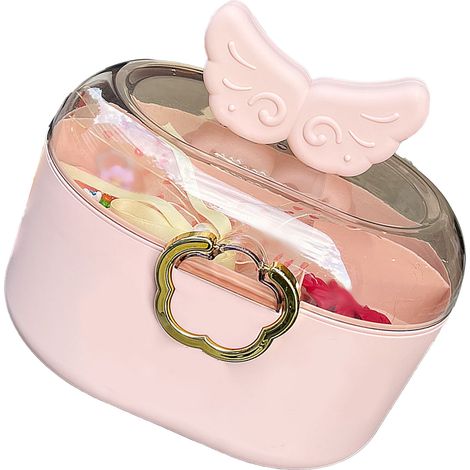 【Coffret Bijoux】 + 【Luna Kids】 + 【Aurora】 + 【Stockage Accessoires Cheveux Cartoon Grand Capacité Antipoussière Couverture PINK】 (1/5)