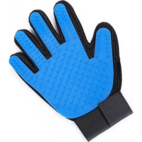 Ces gants de toilettage conviennent aux chiens et aux chats et peuvent être utilisés pour le brossage et le massage, tout en absorbant efficacement les poils et les impuretés. Imperméables (bleus, pou (1/5)