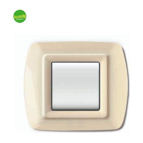 Placca 2 moduli Elettrocanali mylife avorio