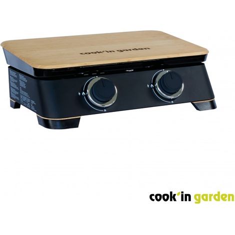Gas-plancha 4000 w, emaillierte gusseisenplatte, 58,2 x 47 x 20 cm - Cook'in Garden - PG092 (1/7)