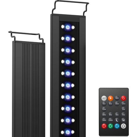 C10 24/7 Rampe LED Aquarium à Spectre Complet, Éclairage Réglable avec la Fonction Minuterie pour Aquarium 118-150 cm, 31 W (1/5)
