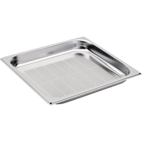 Bac Gastro Inox Perforé GN 2/3 - Profondeur 65 mm - Vogue