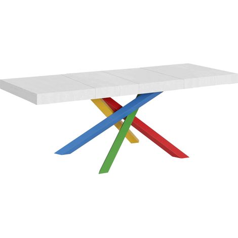 Tavolo Allungabile 180/284x90x77 cm Volantis Premium Bianco Frassino (1/4)