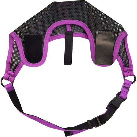 Muselière pour chien en maille aérée - Anti-morsure, Anti-aboiement, Anti-léchage Violette (1/5)