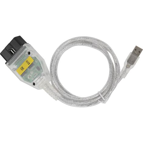 Câble adaptateur OBD2 INPA avec puce FT232RL, outil de diagnostic automobile, boîtier blanc, carte verte pour série E (1/5)