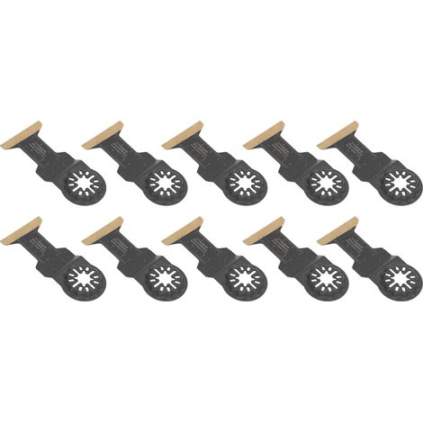 Lot de 10 lames de scie oscillantes multifonctions à dégagement rapide pour Bosch (1/5)