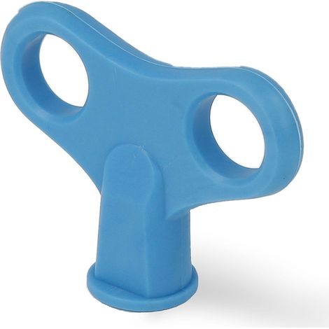 Pomo de plástico con acabado azul, dimensiones: - (1/5)