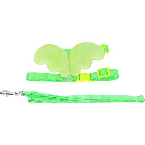 Entengeschirr – Outdoor-Spazierleine – verstellbar – grün XS – für Hühner/Enten