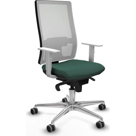 piqueras-y-crespo Chaise de bureau ajustable blanc moderne (1/3)