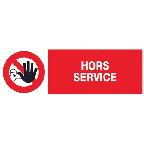 Panneau Hors service - Rigide 450x150mm - 4062785